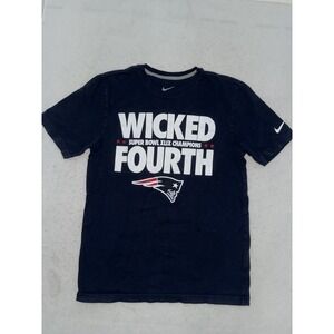 Nike New England Patriots Wicked Fourth Shirt Mens M Super Bowl 49 Champs
